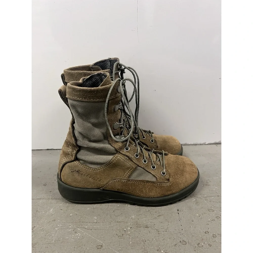Belleville Men's Military Tactical Combat Boots M Suede Nylon Lace-Up Hiking 5 W